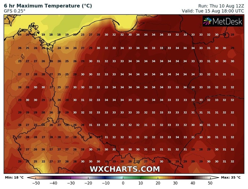 We wtorek temperatura wzrośnie nawet do 35 st. C