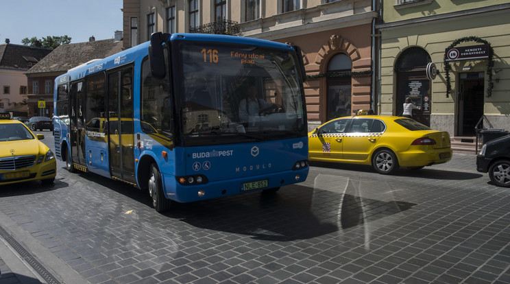 A BKV szerint folyamatosan finomhangolják a buszokat, bár az Budapesten szinte mindenhova alkalmatlan /Fotó: MTI Kallós Bea