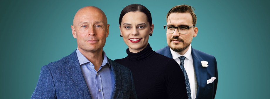 Od lewej: Jacek Domasat, prezes SuperMenu by Anna Lawendowska, Alicja Gackowska, prezes Eco5Tech oraz Michał Krawczyk, senior manager w Kearney