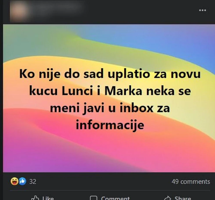 Objava za Lunu