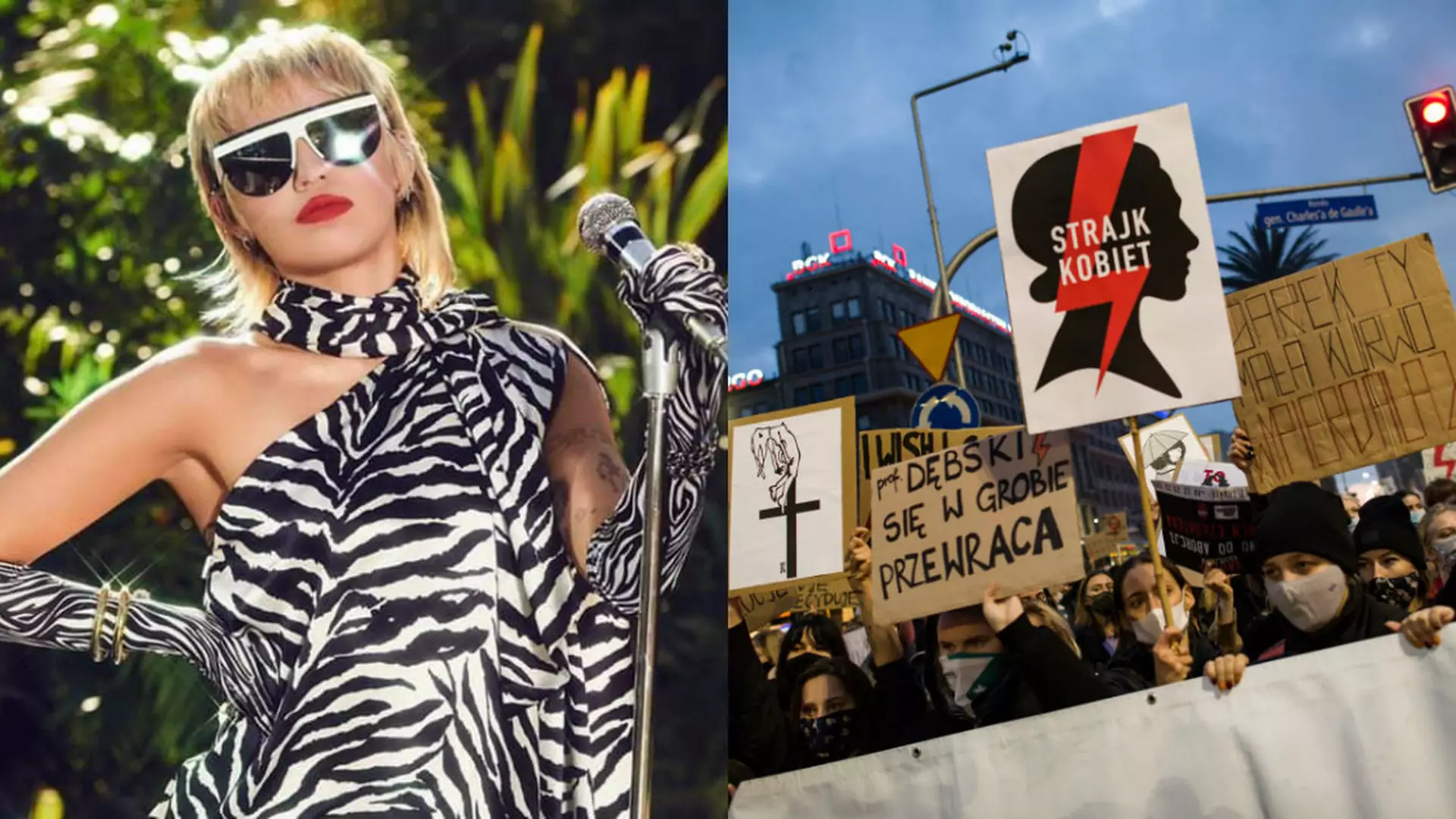 Miley Cyrus, Patti Smith i inni - zagraniczne gwiazdy wspierają strajkujące Polki