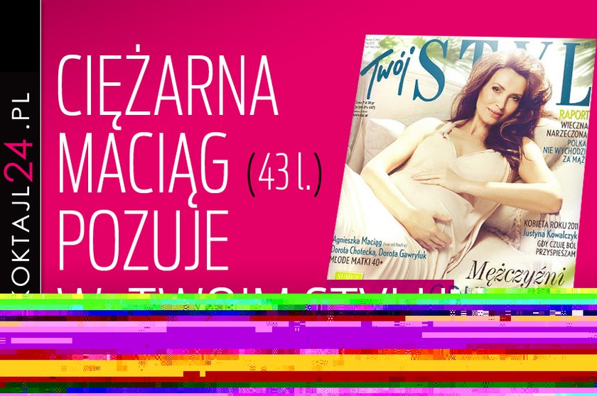 Ciężarna Maciąg pozuje w "Twoim Stylu"