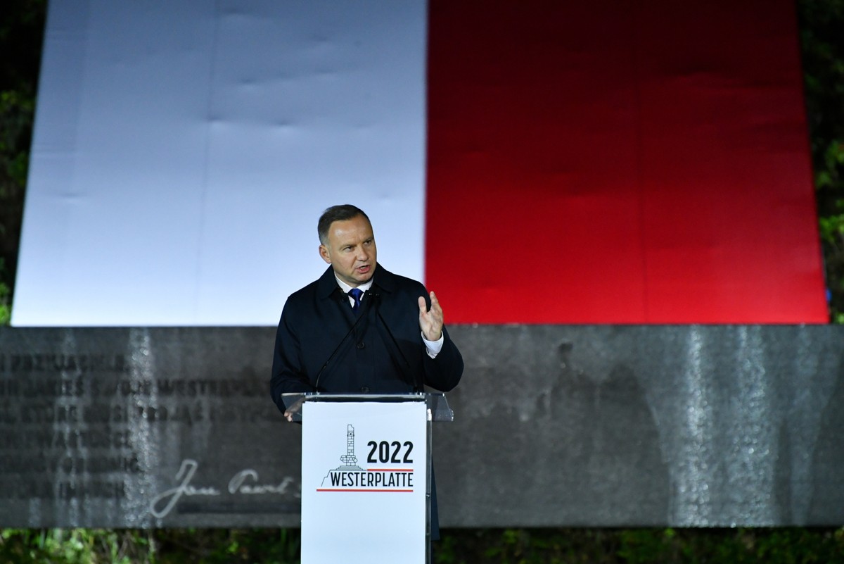 Andrzej Duda na Westerplatte