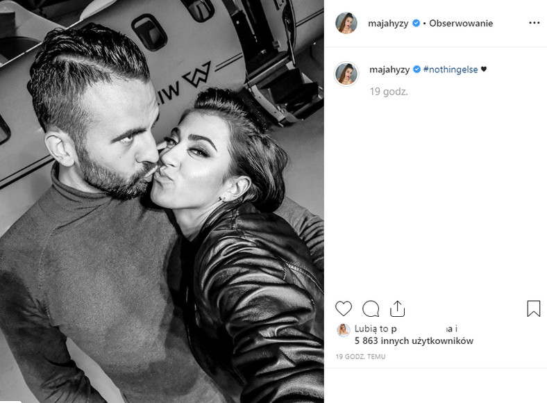 Maja Hyży na Instagramie