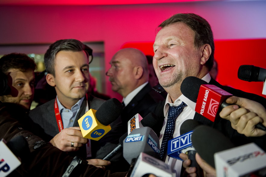 Józef Wojciechowski podczas wyborów nowego prezesa PZPN (2016)