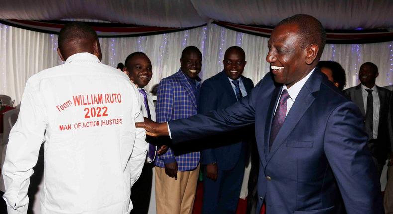 DP Ruto with his supporters and allies at a recent political event
