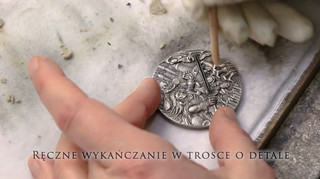 Moneta Wiedźmin wykonana przez Mennicę Gdańską