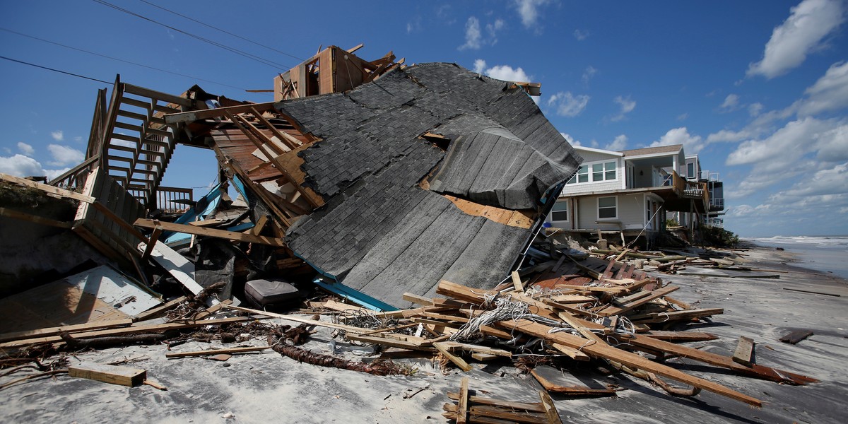 How much rain fell and how high the wind gusted on the US mainland during Hurricane Irma's destruction