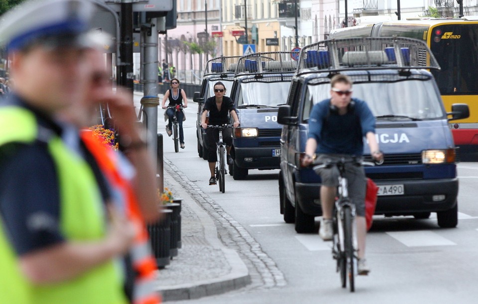 WARSZAWA TRAKT KRÓLEWSKI PRZED WIZYTĄ OBAMY