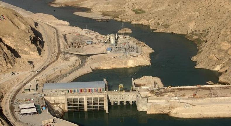 An aerial view of Sangtuda 2 Hydroelectric Power Plant on the Vakhsh river September 5, 2011. REUTERS/Stringer