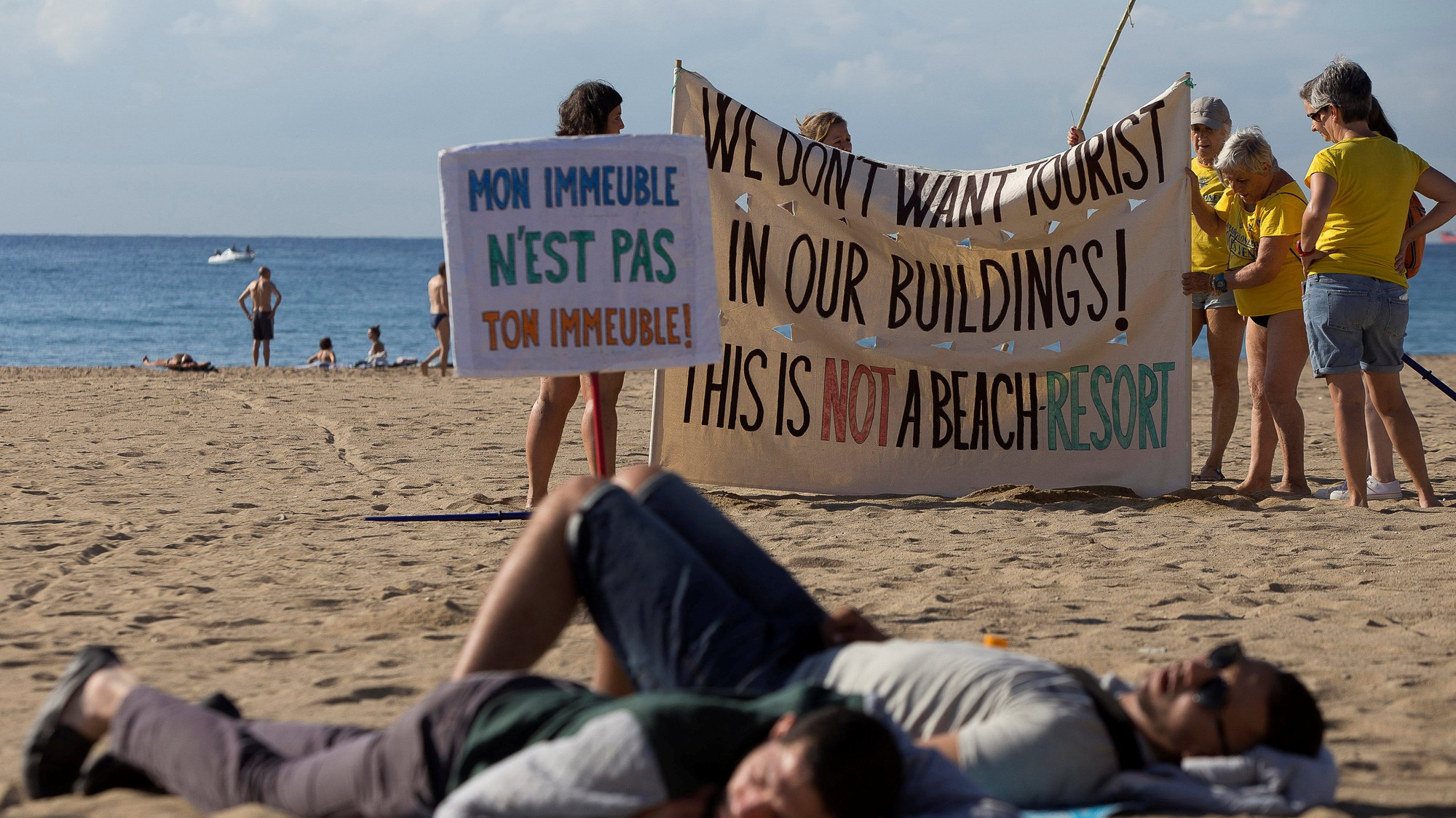 Protesty proti turistom v Barcelone