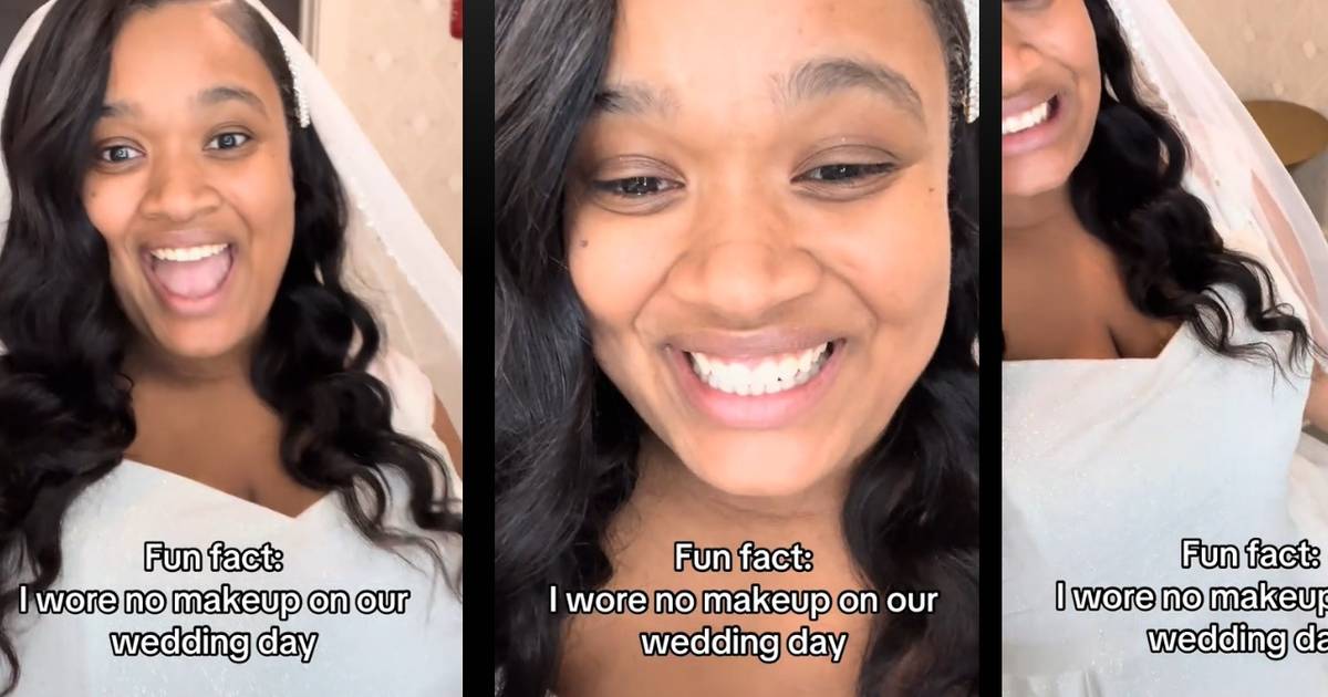 Pojawiła się na swoim ślubie bez makijażu. Film gwałtownie stał się viralem