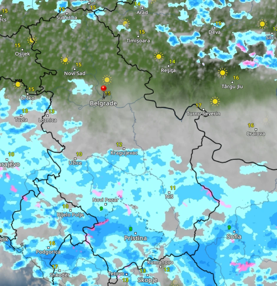 Radarski snimci sutra u 12h
