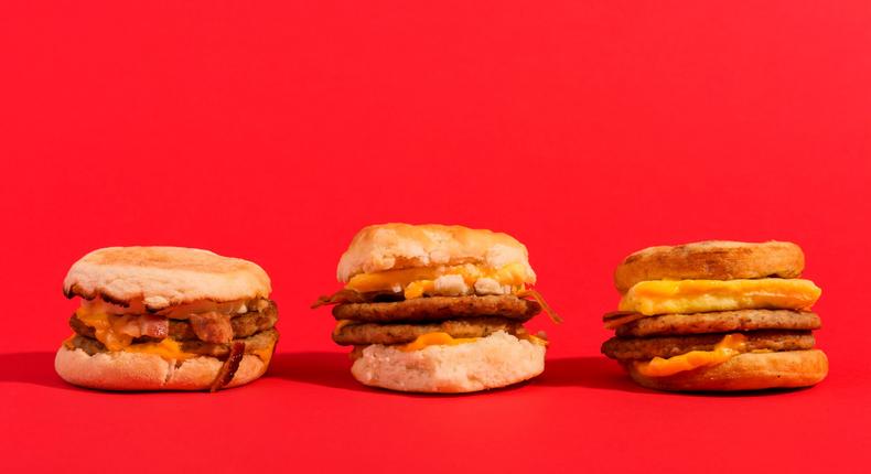 McDonald's has a new breakfast item: Triple Breakfast Stacks.