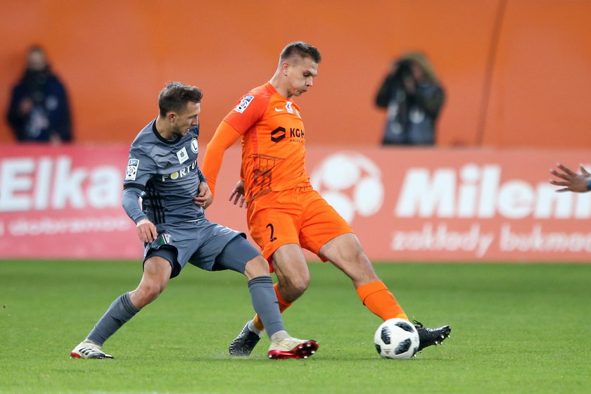 Pilka nozna. Ekstraklasa. Zaglebie Lubin - Legia Warszawa. 25.11.2018