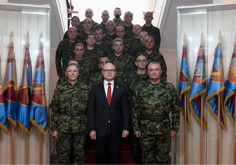 Miloš Vučević u obilasku Komande za obuku