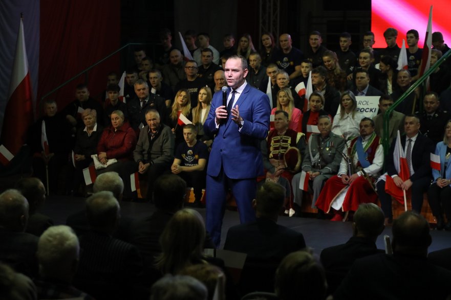 Karol Nawrocki w Sokółce na Podlasiu