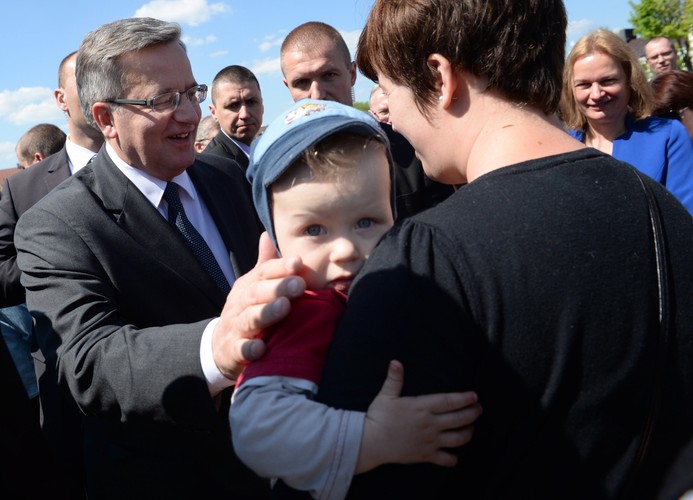 Bronisław Komorowski w Węgrowie