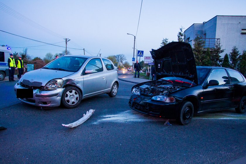 Uciekał przed policją. Wpadł na inne auto