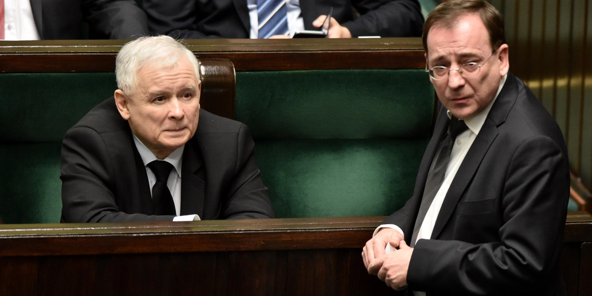 Jarosław Kaczyński i Mariusz Kamiński