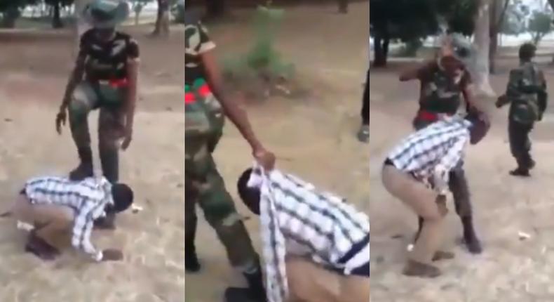 Angry soldiers assault a friendly civilian for merely saying “you’re beautiful (video)