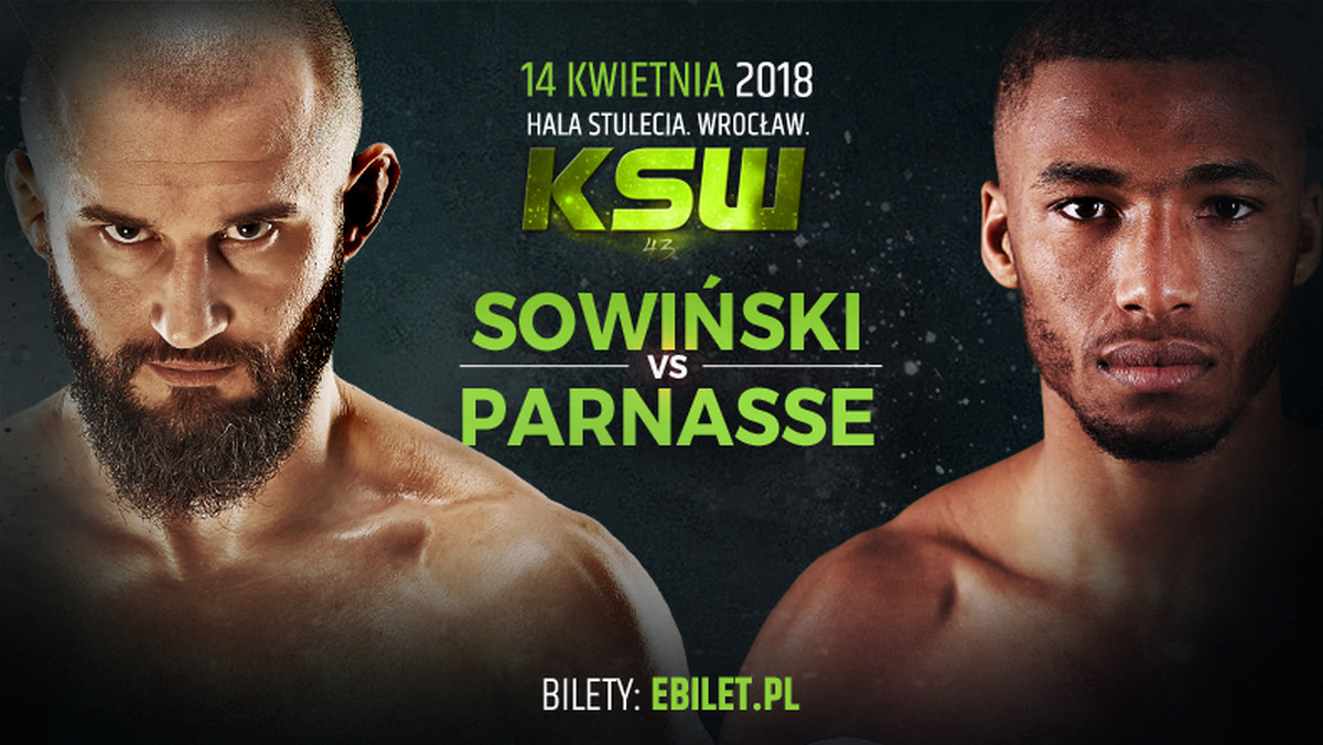 Podczas zbliżającego się wydarzenia KSW we Wrocławiu dojdzie do starcia byłego mistrza organizacji, Artura Sowińskiego z objawienie zeszłorocznej gali KSW 41, młodym Salahdinem Parnasse. Mimo różnicy wieku i doświadczenia, pojedynek zapowiada się niezwykle emocjonującą, bowiem obaj zawodnicy lubią toczyć swoje boje w stójce i zapowiadają prawdziwą wojnę w klatce KSW.