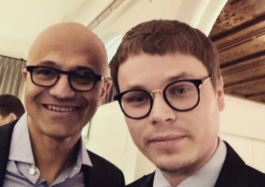 Jarosław Królewski i Satya Nadella