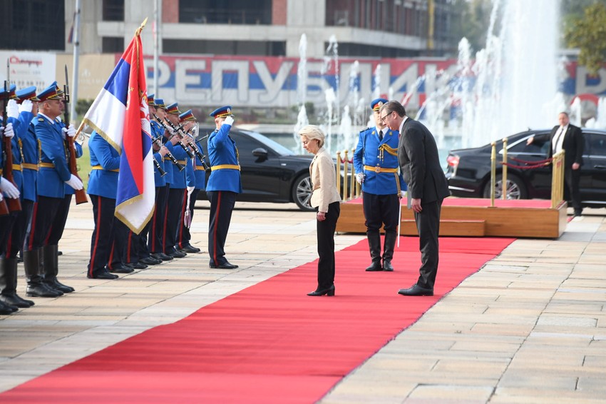 Ursula fon der Lajen i Aleksandar Vučić