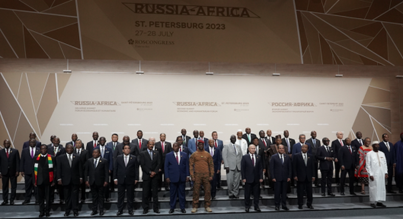Sommet Russie Afrique Photo de famille