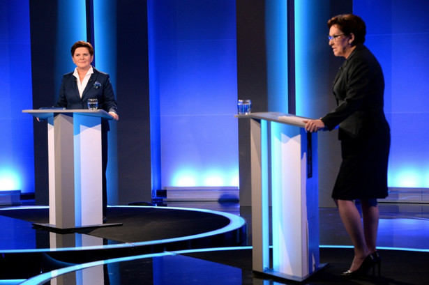 Beata Szydło i Ewa Kopacz podczas debaty