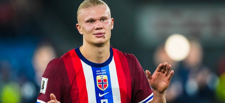 Zdumiewające zachowanie Erlinga Haalanda. Przeprosił bramkarza reprezentacji Mołdawii