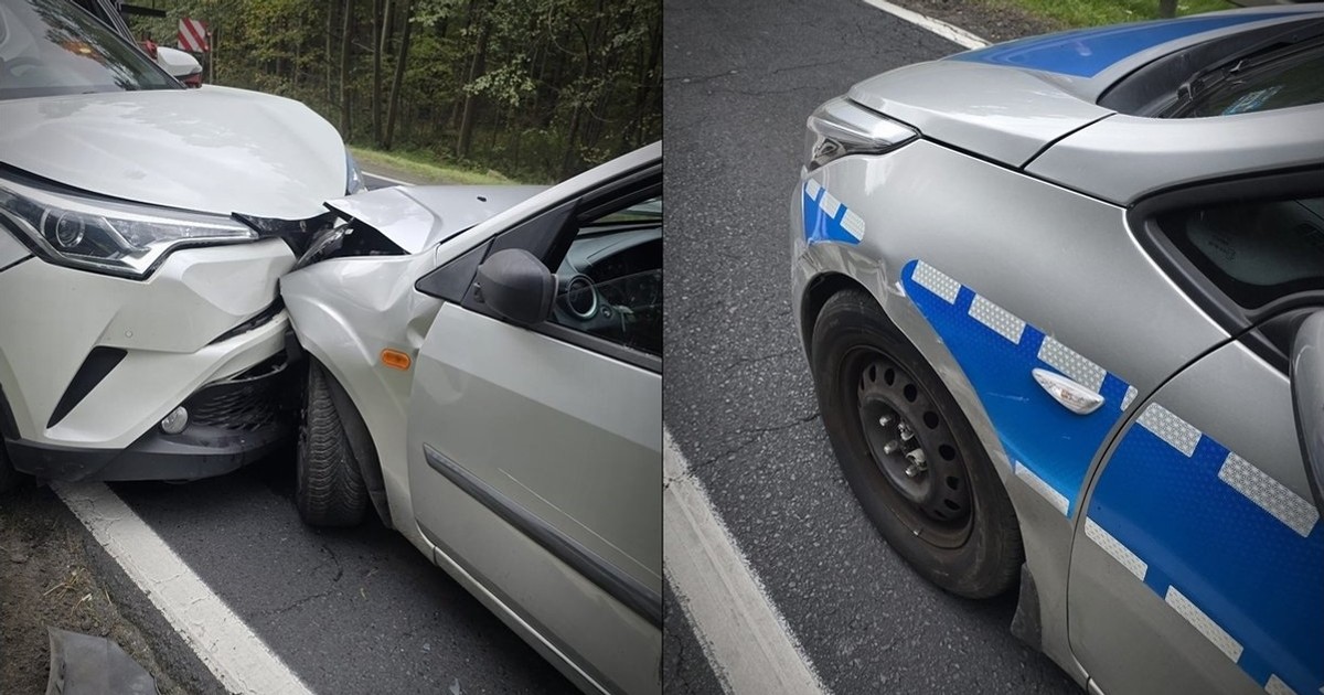 Kierowca gnał korytarzem życia. Wjechał w policję. Wtedy wyszło na jaw, co zrobił wcześniej
