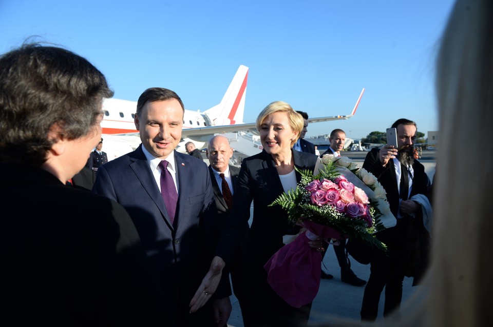 Andrzej Duda wraz z małżonką