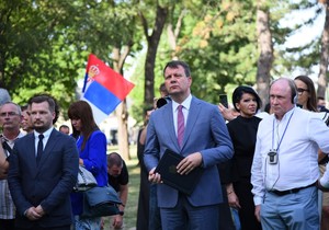 Otkrivanje spomen-biste Petru Velikom u Sremskim Karlovcima