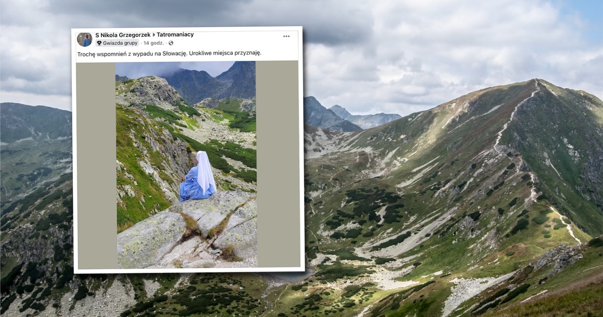 Zakonnica poszła w Tatry w habicie. Jej strój wywołał dyskusję