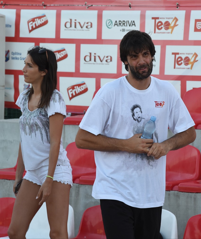 Jelisaveta Orašanin i Miloš Teodosić