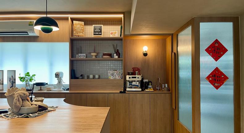 The dry kitchen and island counter.Amanda Goh/Business Insider