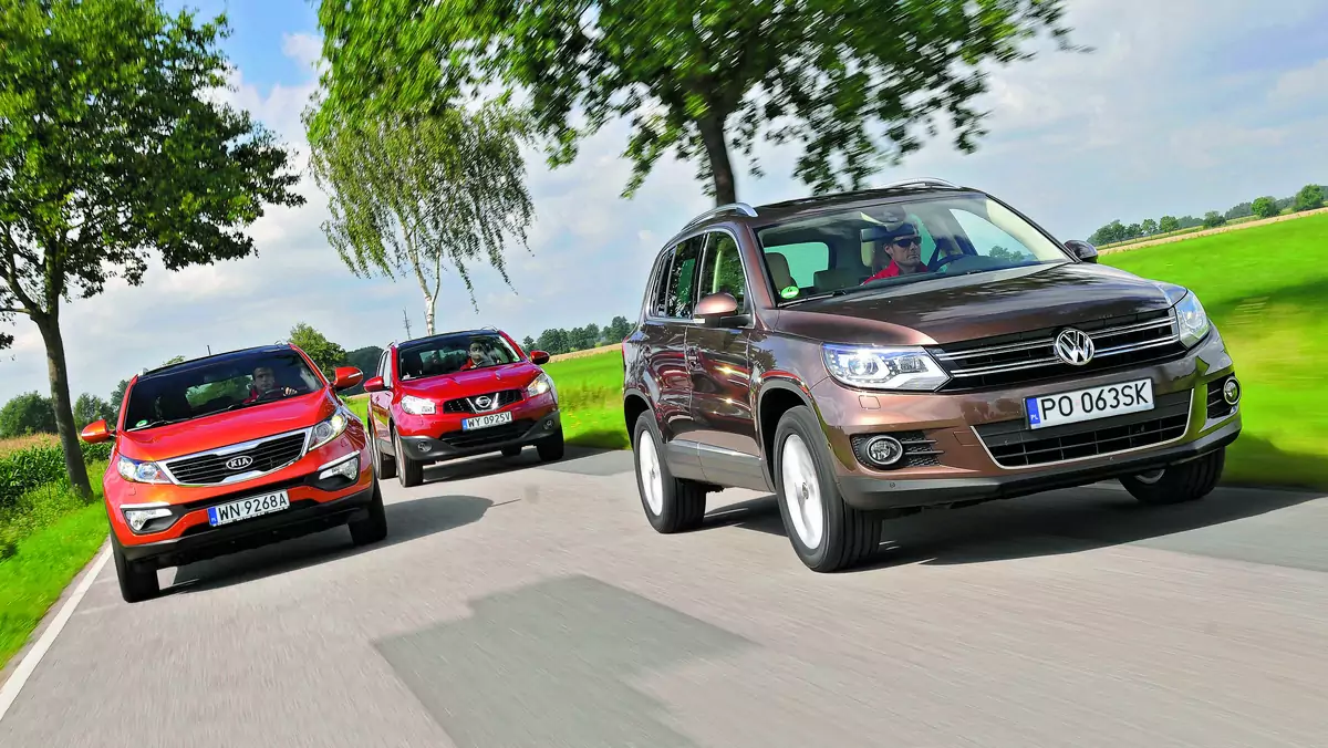 Kia Sportage kontra Nissan Qashqai i Volkswagen Tiguan