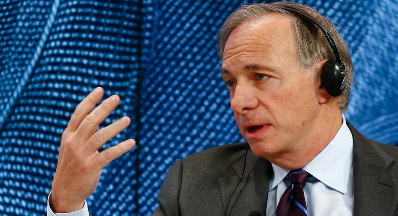 Bridgewater Associates founder Ray Dalio speaks at the 2016 World Economic Forum in Davos, Switzerland.