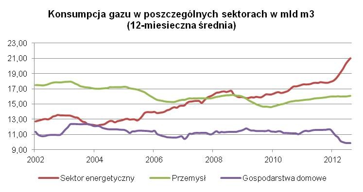 Konsumpcja gazu w USA