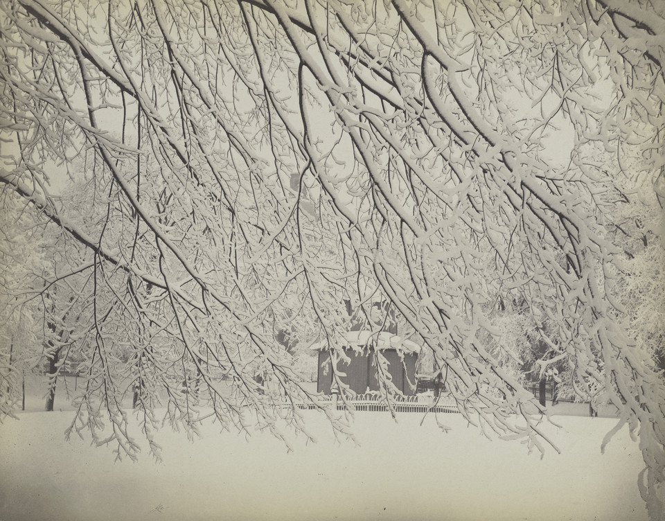 Josiah Johnson Hawes, "Winter on the Common" (Boston, lata 50 XIX wieku)