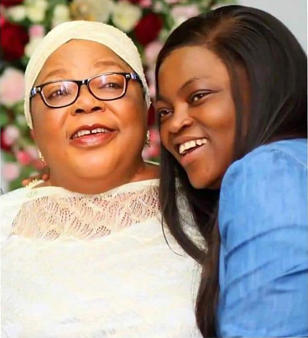 Funke Akindelea and her late mother 