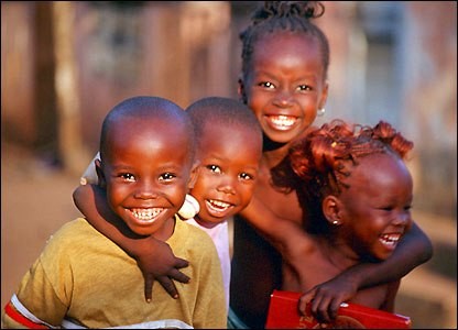 Smiling African children