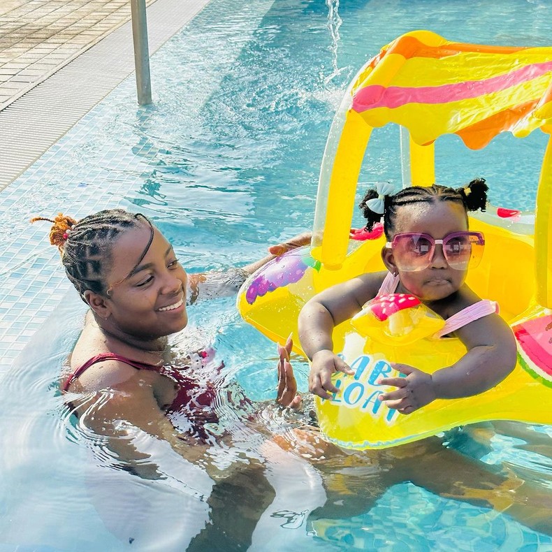 Jackie Matubia and daughter Zendaya Nyambura