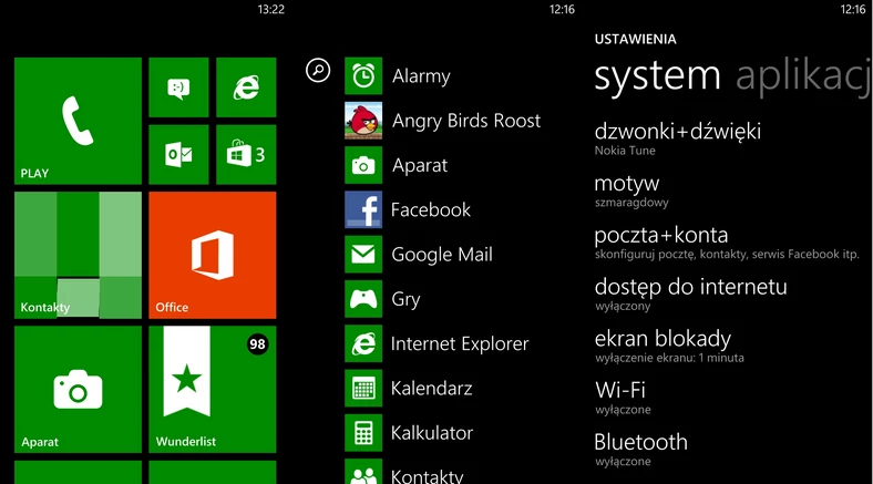 Lumia 920 - zrzut ekranu