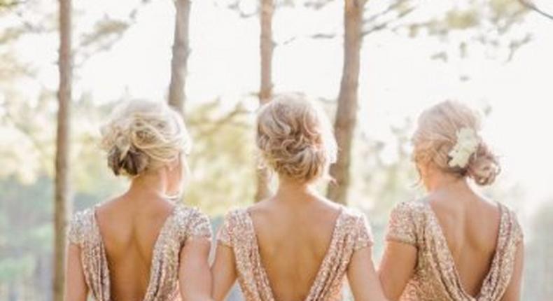 Brides are going for metallic gowns in 2016