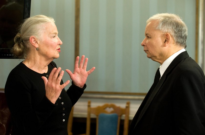 Prof. Jadwiga Staniszkis i Jarosław Kaczyński