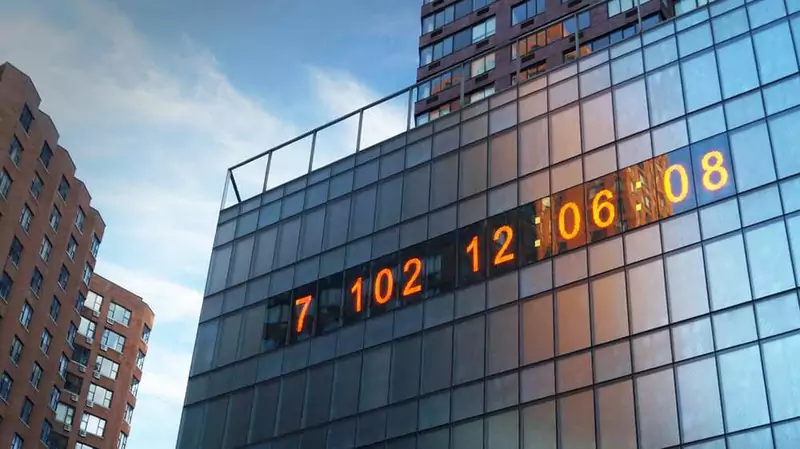 Zegar na Union Square w Nowym Jorku zaczął odliczać czas do katastrofy klimatycznej, fot. climateclock.world