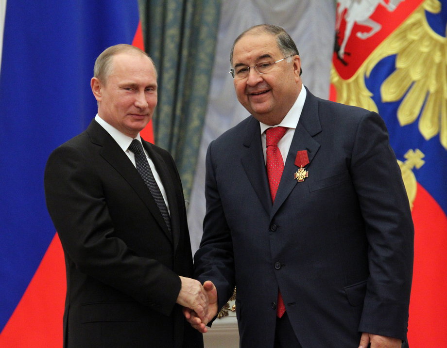 Władimir Putin i Aliszer Usmanow
