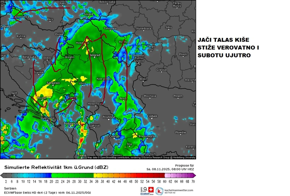 Jači kišni talas Čubrilo očekuje u subotu